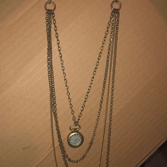 Urban Outfitters Jewelry - Gold tone watch layered necklace